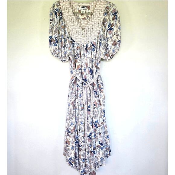 Lucky Brand Dresses & Skirts - Lucky Brand peasant boho style midi dress. Size medium.